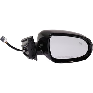 Power Mirror for Kia SORENTO 2016-2018, Right Passenger, Power Folding, Heated, Paintable, with Blind Spot Detection, Memory, and Signal Light, Replacement