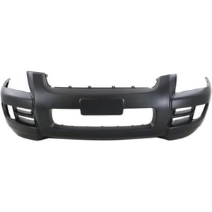 Front Bumper Cover for Kia Sportage 2005-2010, Primed (Ready to Paint), Bar Type Grille, without Luxury Package, CAPA-Certified, Replacement