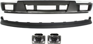 Fog Light Assembly for 2004-2012 Chevrolet Colorado / 2006-2006 I-280, Right Passenger and Left Driver, 4-Piece Kit, Halogen, includes Bumper Cover and Valance, Replacement