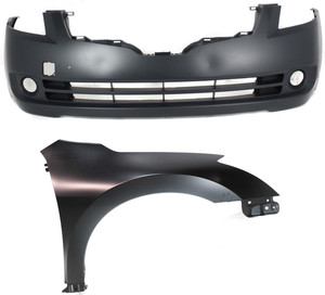 Front Fender Assembly for Nissan Altima 2007-2009, Right Passenger, 2-Piece Kit Includes Bumper Cover, Replacement Part