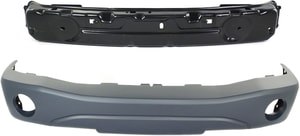 Front Bumper Cover Assembly for 2004-2006 Dodge Durango, 2-Piece Kit, Primed (Ready to Paint), with Bumper Reinforcement, Replacement
