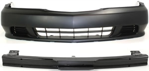 Front Bumper Cover Assembly for Acura TL 1999-2001, 2-Piece Kit, Primed (Ready to Paint) with Bumper Reinforcement, Replacement