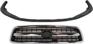 Grille and Bumper Cover Kit for Toyota Tundra 2000-2002, 2-Piece Replacement