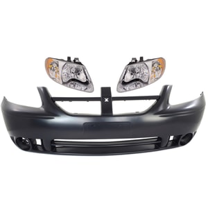 Dodge Caravan Bumper Cover - Bumper - Action Crash TechPro - 2005 2003 2006 2000 2007 2002 2004
