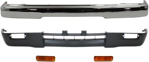 Front Bumper for Toyota Tacoma 1995-1997, Complete 4-Piece Kit with Turn Signal Lights and Valance, Replacement