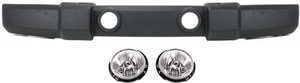 Front Bumper Cover for Jeep Wrangler 2007-2017, 3-Piece Kit with Headlights, Replacement