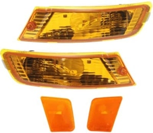 Auto Light Kit for 2005-2007 Jeep Liberty, Set of 4, Right Passenger and Left Driver, with Side Marker and Turn Signal Light Replacement