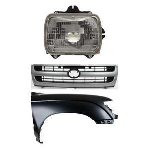 Front Fender for Toyota Tacoma 1997-1997 Right Passenger, Primed (Ready to Paint), 3-Piece Kit with Grille and Headlight, Replacement