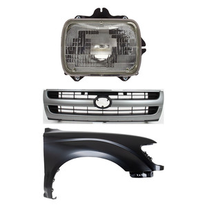 Front Fender for Toyota Tacoma 1997-1997, Right Passenger, Primed (Ready to Paint), 3-Piece Kit, with Grille and Headlight Replacement