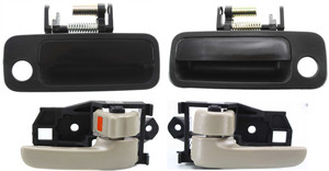 Front Door Handle Kit for Toyota Camry / ES300 1997-2001, Right Passenger and Left Driver, Set of 4, Inside and Outside, Japan/USA Built Replacement