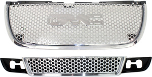 2-Piece Kit Grille with Bumper Grille for GMC Yukon/Yukon XL 1500 (2007-2014) and Yukon XL 2500 (2007-2013) Replacement