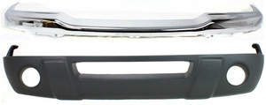 Front Bumper for 2001-2003 Ford Ranger, 2-Piece Kit with Valance, Replacement