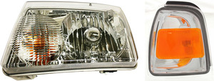 Headlight Assembly for 2006-2011 Ford Ranger, Left Driver, Halogen, 2-Piece Kit with Corner Light, Replacement