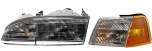 Corner Light for Ford Thunderbird 1994-1995, Left Driver, 2-Piece kit with Headlight, Replacement