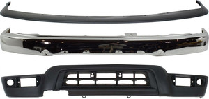 Front Bumper Kit for Toyota 4Runner 1999-2002, 3-Piece Set with Bumper Trim and Lower Panel, Replacement
