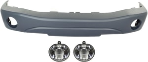 Front Bumper Cover for Dodge Durango 2004-2006, 3-Piece Kit with Fog Lights, Complete Replacement Package