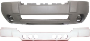 Front Bumper Cover for 2004 Jeep Grand Cherokee, 2-Piece Kit with Bumper Absorber, Replacement