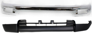 Front Bumper Kit for Toyota 4Runner Limited Model, Years 1996 to 1998, Chrome Finish, 2-Piece Set, Includes Valance, Replacement
