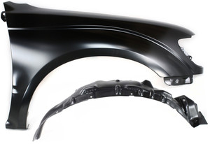 Front Fender Right Passenger for Toyota Tacoma 1995-2000, Primed (Ready to Paint), 2-Piece Kit with Fender Liner, Replacement