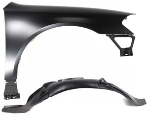 Front Fender Right Passenger for Chevrolet Impala 2006-2013, 2-Piece Kit with Fender Liner Replacement