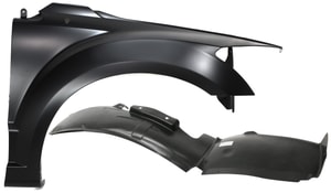Fender Kit for DODGE CALIBER 2007-2012, Set of 2, Front, Right Passenger with Fender Liner, Replacement