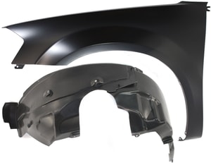 Fender Set for Dodge Avenger 2008-2010, Front Left Driver Side with Fender Liner, Replacement Kit of 2