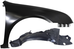 Front Fender Right Passenger Side for Ford Fusion / Milan 2006-2009 with Fender Liner, 2-Piece Kit Replacement