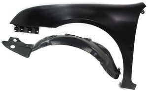 Front Fender and Fender Liner Kit for 2006-2009 Ford Fusion/Milan, Left Driver Side, 2-Piece Replacement