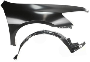 Front Fender Kit for Honda Accord 2003-2007, Right Passenger Side, Primed (Ready to Paint), 2-Piece with Fender Liner, Replacement
