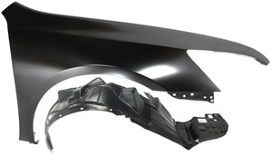 Fender Set for 2003-2007 Honda Accord Coupe, Front Right Passenger with Fender Liner, Replacement Kit of 2