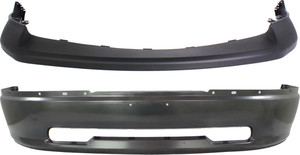 Front Bumper Cover for Dodge Ram Full Size Pickup 2009-2012, 2-Piece Kit with Bumper Replacement