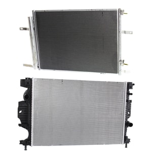 Radiator Kit for Ford Fusion 2013-2018, Aluminum Core, 4 Cylinder, 2.5L Engine, with Air Conditioning Condenser - Replacement