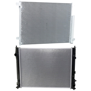 Aluminum Core Radiator Kit for 2016-2021 Honda Civic, 4 Cylinder, 2.0L Engine, with Air Conditioning Condenser Replacement
