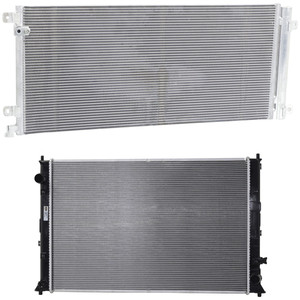 Radiator Kit for Honda Civic 2016-2021, Aluminum Core, 4 Cylinder, 1.5L Engine, Includes Air Conditioning Condenser Replacement