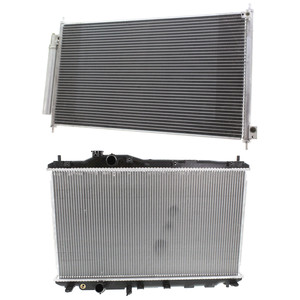 Radiator Kit for 2012-2015 Honda Civic, 4 Cylinder, 1.8L/2.4L Engine, with Air Conditioning Condenser, Aluminum Core, Automatic Transmission Replacement