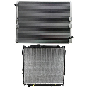Radiator Kit for Toyota 4Runner 1996-2002, Auto/Manual Transmission, Aluminum Core, 4/6 Cylinder, 2.7L/3.4L Engine, with Air Conditioning Condenser Replacement