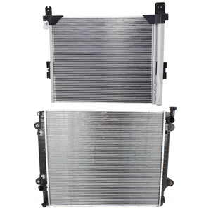 Radiator Kit for 2012-2015 Toyota Tacoma, Auto/Manual Transmission, Aluminum Core, Compatible with 4/6 Cylinder, 2.7L/4.0L Engine, Includes A/C Condenser - Replacement