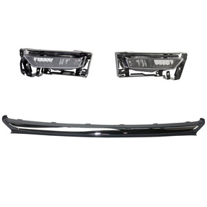Fog Light Assembly for 2013 Honda Accord, 3-Piece Kit, Right Passenger and Left Driver, Halogen, with Valance, Replacement