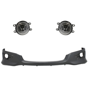 Front Lower Valance for Toyota Camry 2010-2011, Right Passenger and Left Driver, 3-Piece Kit, Plastic, Primed (Ready to Paint), with Fog Light Replacement