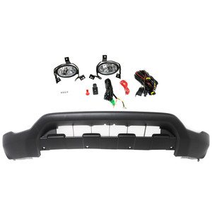 Fog Light Assembly Kit for 2010-2011 Honda CR-V, Right Passenger and Left Driver, 2-Piece kit, Halogen, with Valance, Replacement