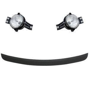 Fog Light Assembly for Dodge Ram 1500 (2002-2005) / Ram 3500 (2003-2005), Right Passenger and Left Driver, 3-Piece Kit, Replacement