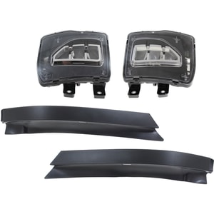 Fog Light Assembly Kit for Chevrolet Silverado 1500 (2016-2018) / Silverado 1500 LD (2019-2019), Right Passenger and Left Driver, 4-Piece kit, Replacement