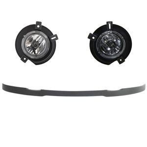 Fog Light Assembly Kit for Ford Explorer 2002-2005, Right Passenger and Left Driver Side, 3-Piece Halogen Kit with Valance, Replacement