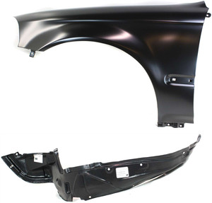 Fender Set for 1996-1998 Honda Civic, Front Left Driver with Fender Liner, Replacement Kit, Set of 2