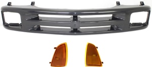 Grille 3-Piece Kit with Corner Lights for Chevrolet Blazer (1995-1997) / S10 (1994-1997) Auto Replacement Part