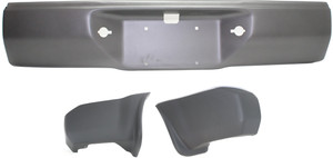 Rear Bumper 3-Piece Kit with Bumper Ends for NISSAN XTERRA 2000-2004 Replacement