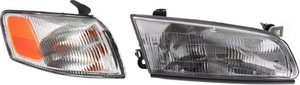 Front Bumper Cover for Toyota Camry 1997-1999, 3-Piece Kit with Corner Light and Headlight, Replacement