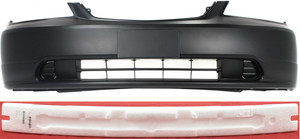 Front Bumper Cover for 2001-2003 Honda Civic, 2-Piece Kit with Bumper Absorber, Replacement