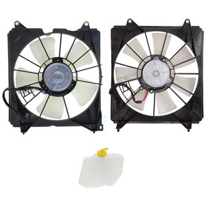 Cooling Fan Assembly Kit for Honda Accord 2013-2017, 3-Piece set including Coolant Reservoir, Replacement