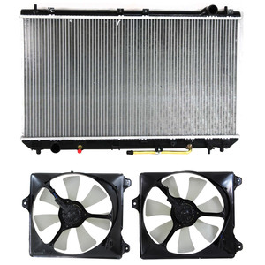 Radiator and Fan Kit for 1997-1999 Toyota Camry/1997-1998 ES300, 3-Piece Kit, 6 Cylinder, 3.0L with Right Passenger and Left Driver Side Fans, Replacement